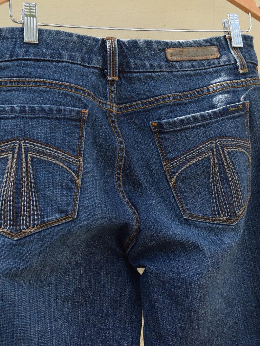 Seven7 Premium Denim Bootcut Jeans Women's Size 12 | 31x31 | Embroidered